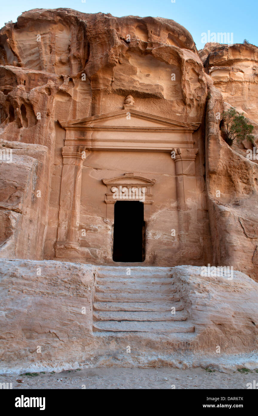 Kleine (Siq al-Barid) Petra, Jordanien Stockfoto