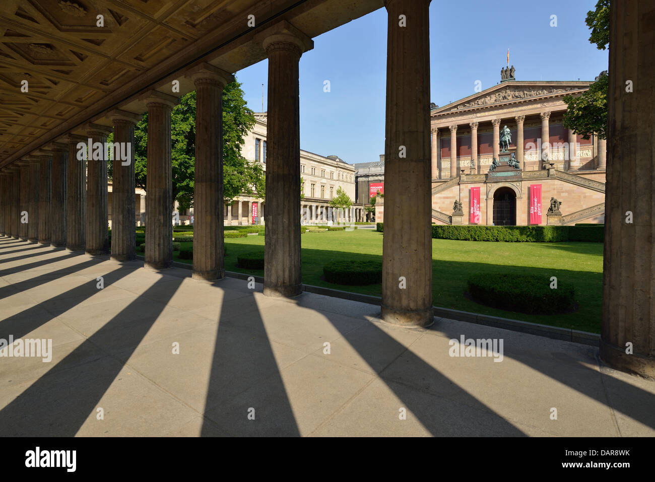 Berlin. Deutschland. Die Alte Nationalgalerie, Alte Nationalgalerie, entworfen von Friedrich August Stüler und Carl Busse, 1872 abgeschlossen. Stockfoto