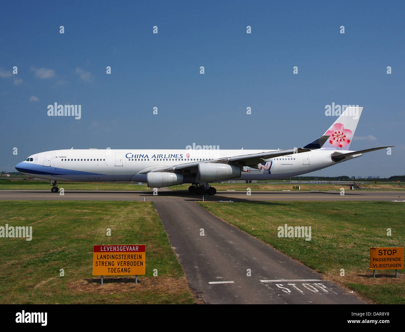 B-18806 China Airlines Airbus A340-313 X - Cn 433-4 Stockfoto