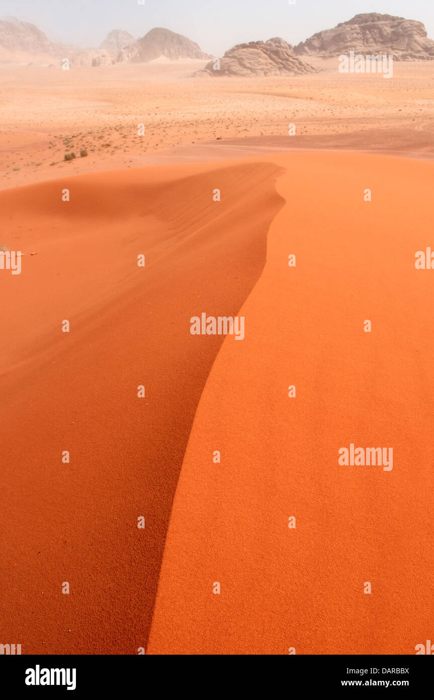 Wüste Wadi Rum, Jordanien Stockfoto