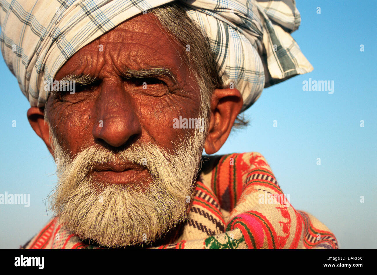 Muslimischen Mann der Sindh Gemeinschaft (Indien) Stockfoto