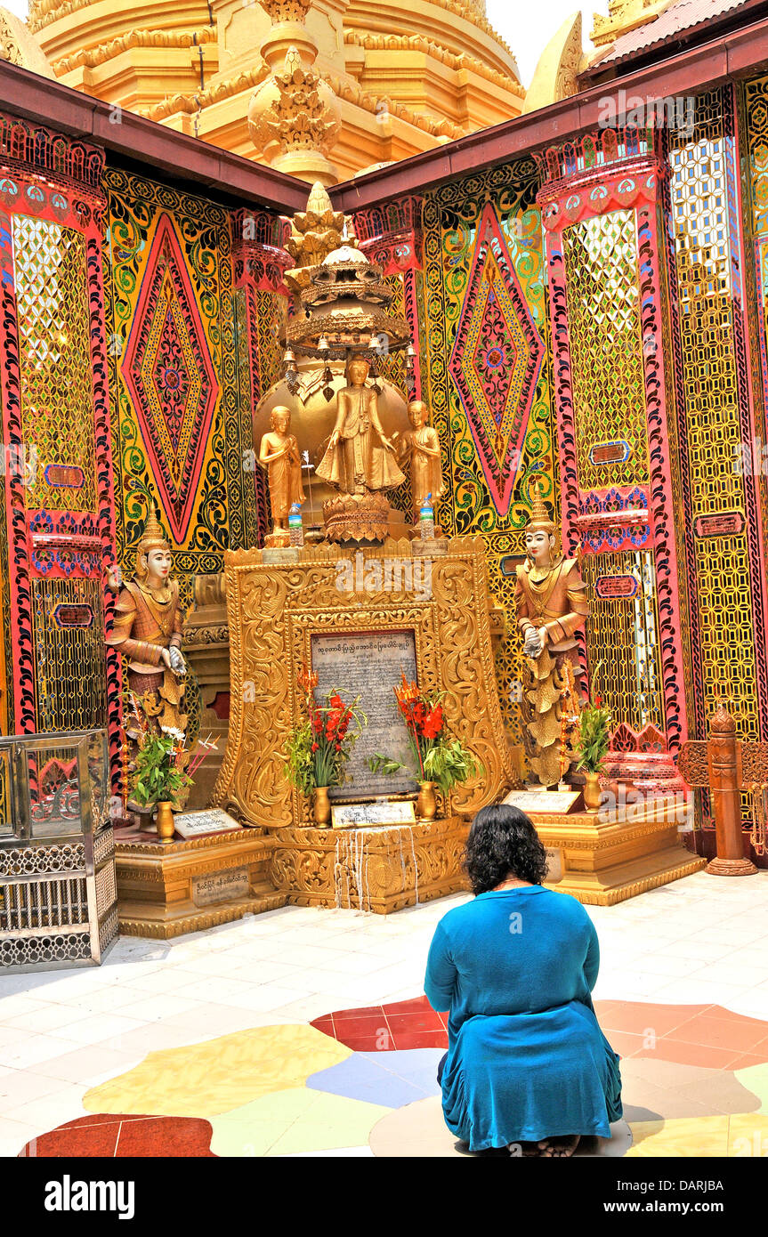 Pyi Su Taung Tempel Mandalay Hill Myanmar Stockfoto