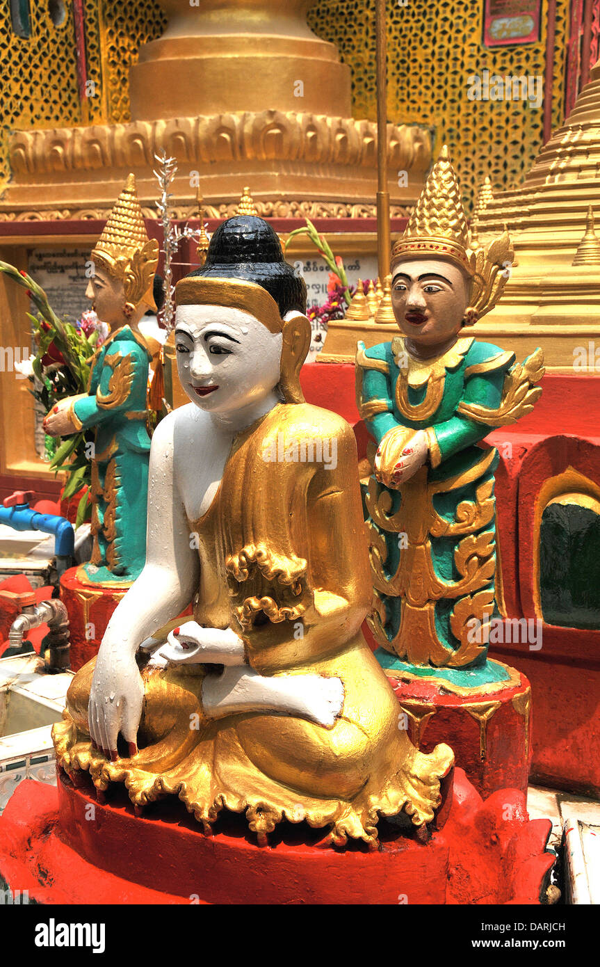 Su Taung Pyi Goldene Pagode Tempel Mandalay hill Stockfoto