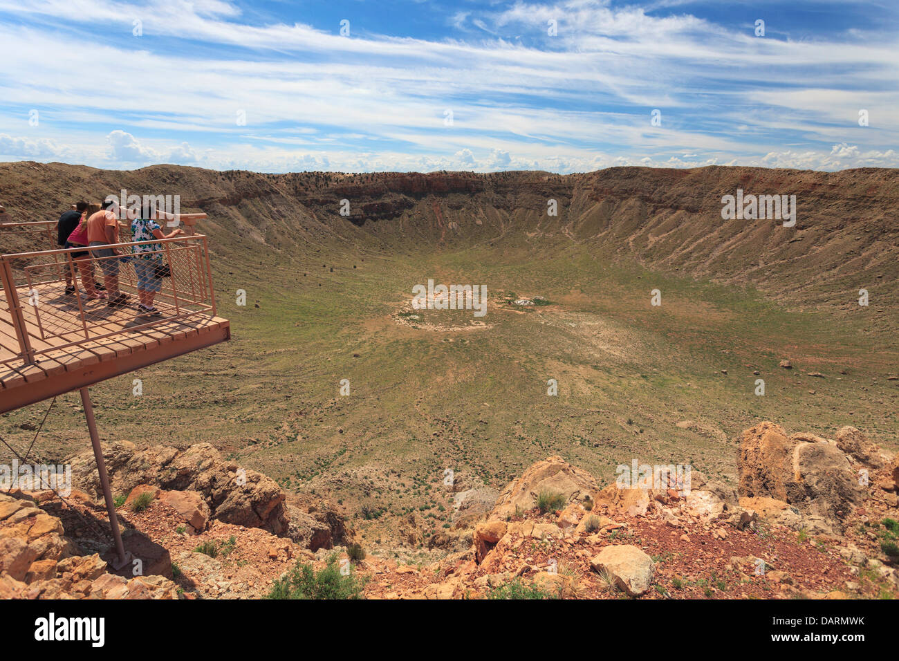 USA, Arizona, Holbrook, Meteorkrater Stockfoto