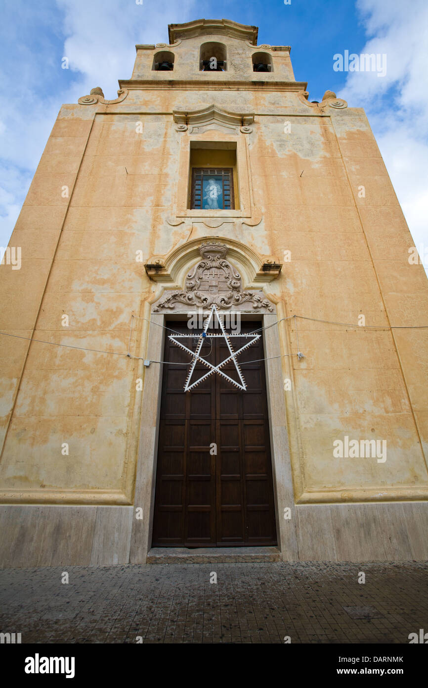 Kirche in Favignana in Favignana in die Ägadischen Inseln, Sizilien. Stockfoto