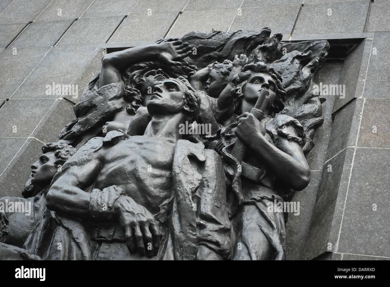 Denkmal für die Helden des Ghettos in Warschau, Polen Stockfoto