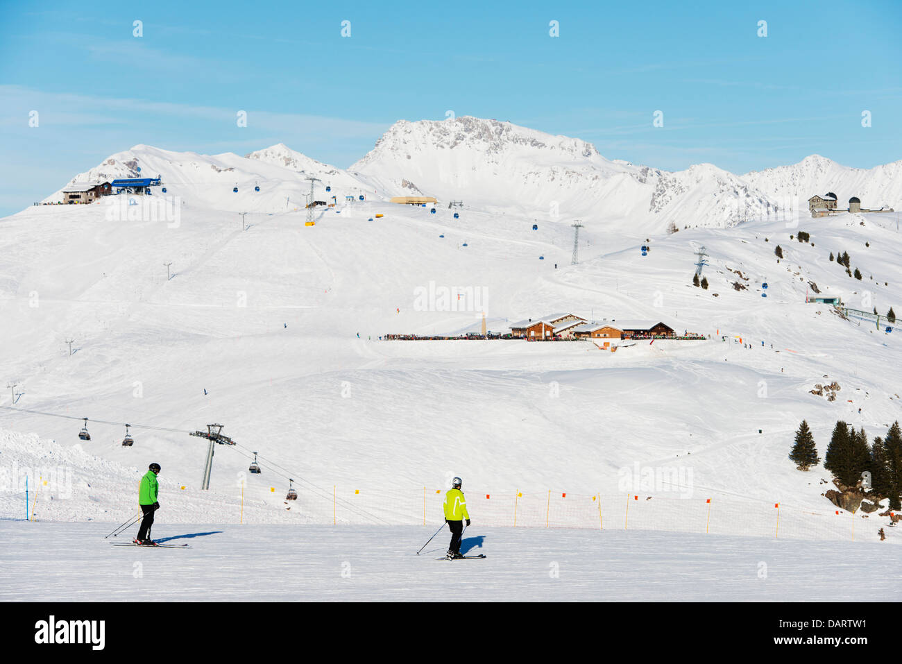 Europa, Schweiz, Graubünden, Skigebiet Arosa Mountain resort Stockfoto