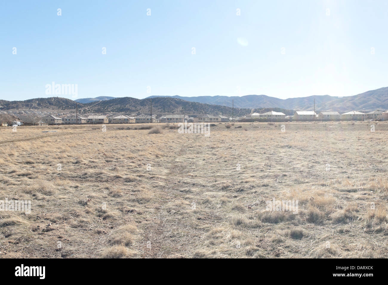LOS ANGELES CA. - Landschaften von Palmdale während der, Kalifornien am 11. Januar 2008. Stockfoto