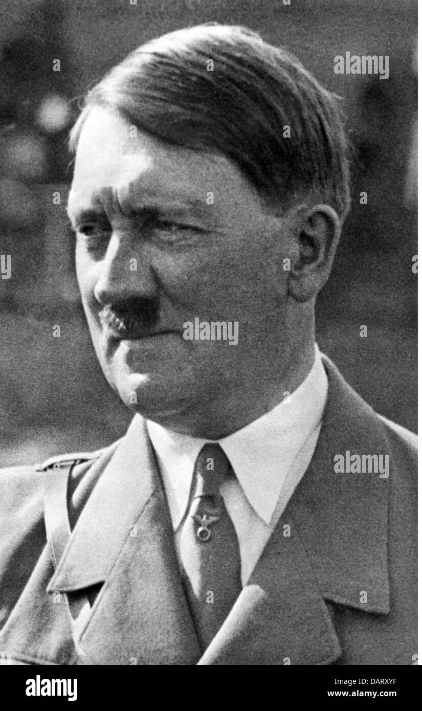 Hitler, Adolf, 20.4.1889 - 30.4.1945, deutscher Politiker (NSDAP), Reichskanzler 30.1.1933 - 30.4.1945, Porträt, 1936., Stockfoto