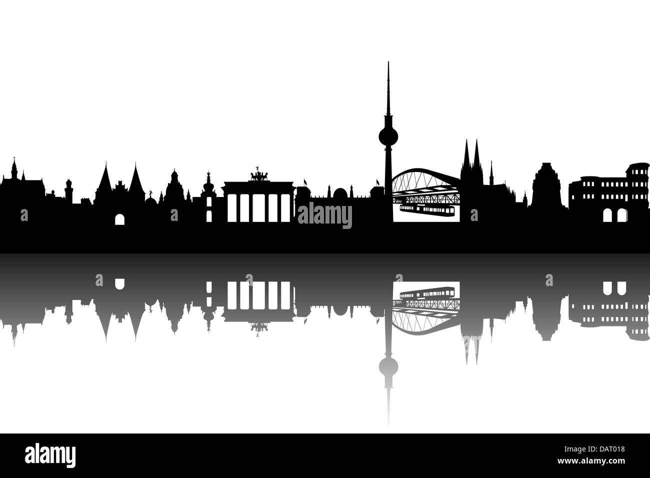 Sehenswürdigkeiten von Deutschland Stockfoto