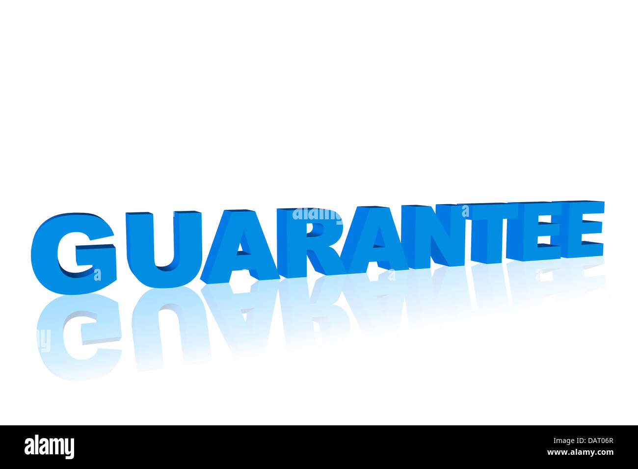 Garantie-3D Stockfoto