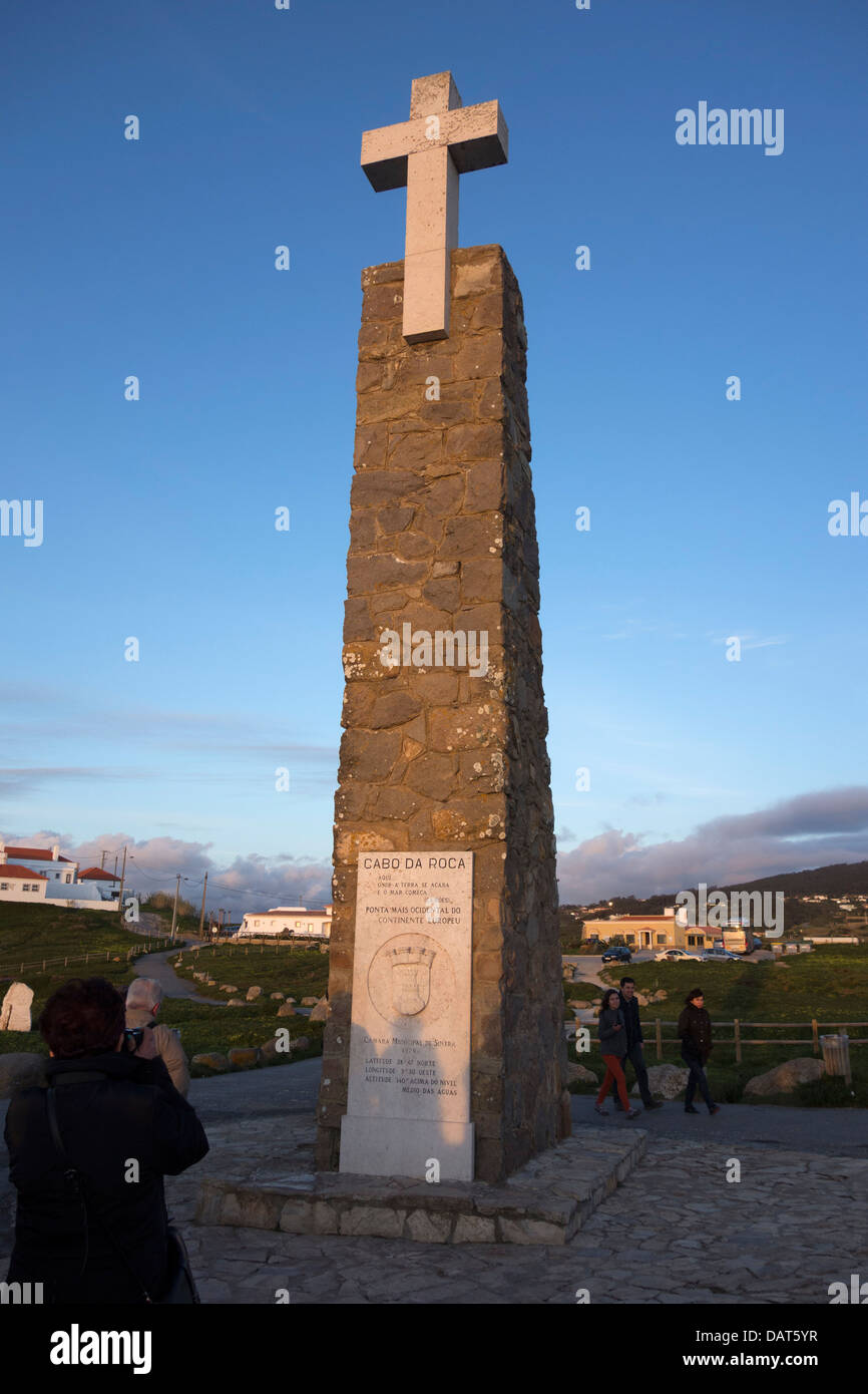 Cabo da Roca, Portugal - westlichsten Punkt Europas Stockfoto