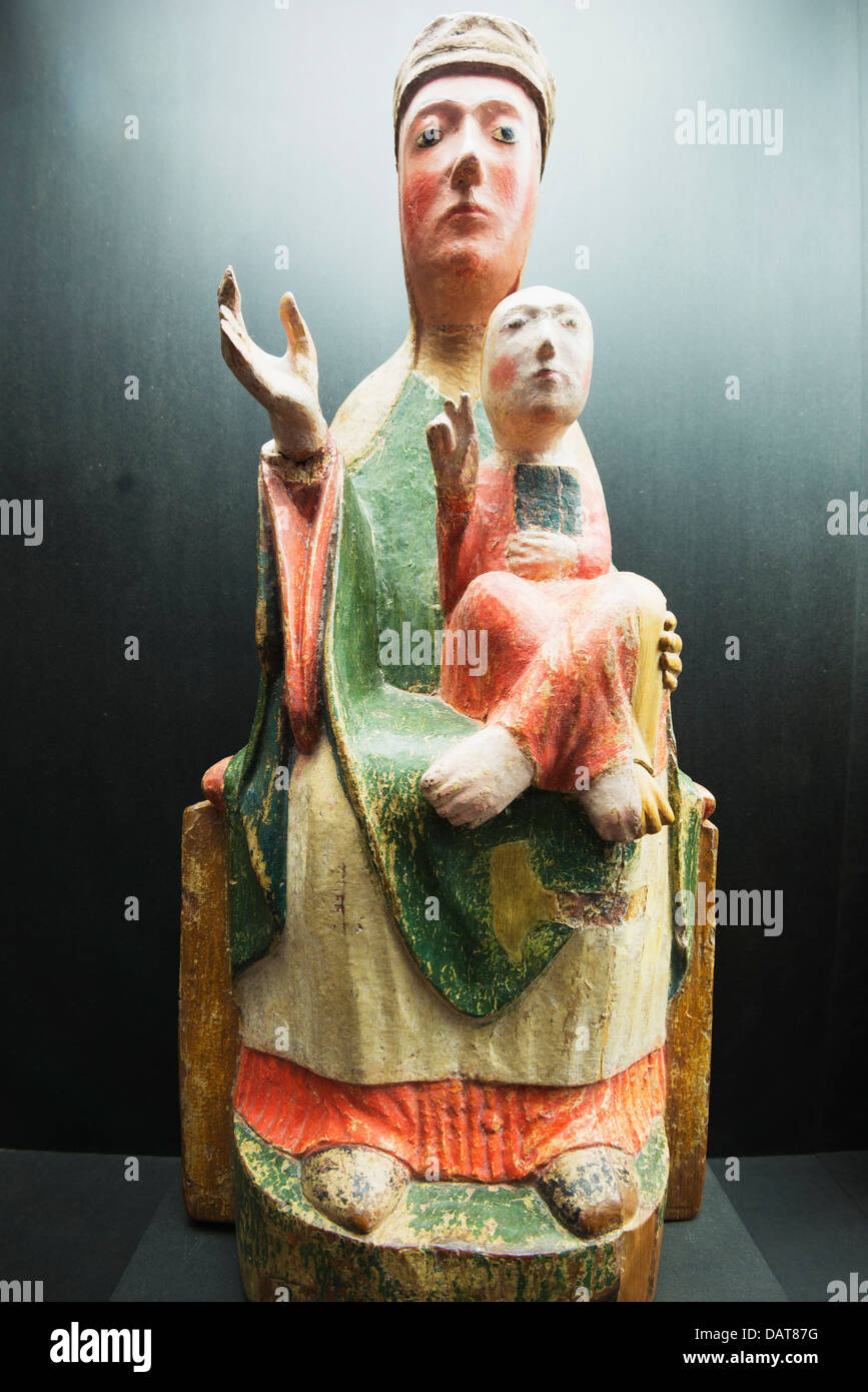 Europa, Schweiz, Graubünden, Müstair, Kirche der Benediktiner Kloster St. Johann, St. Johns Kloster Museum, Unesco Stockfoto
