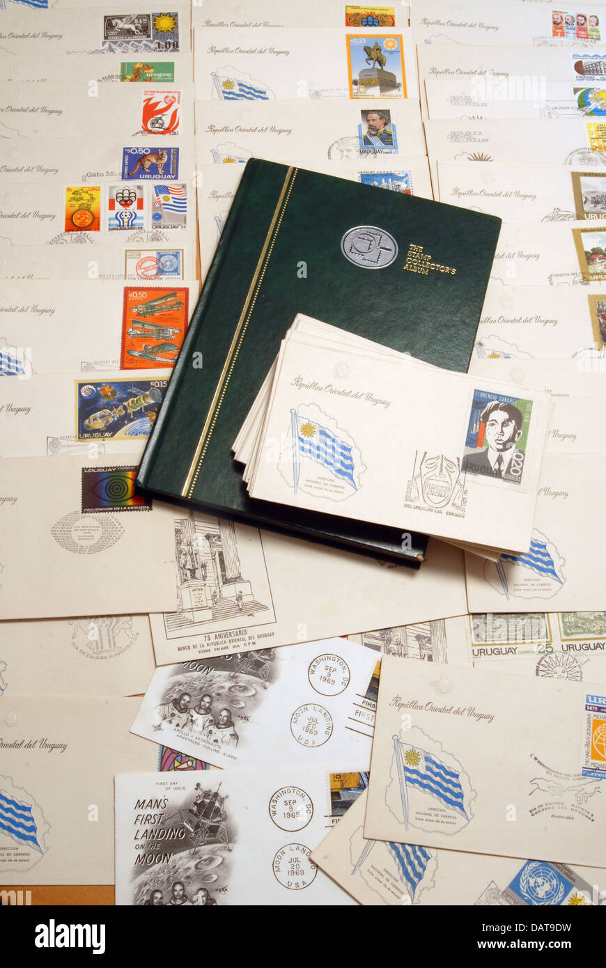 Briefmarkensammlung Stockfoto