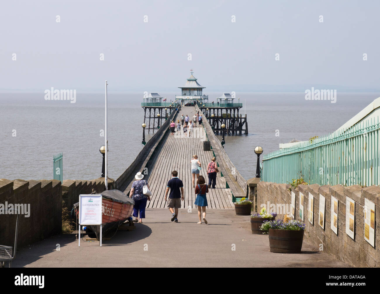 Clevedon Pier auf der North Somerset Küste England UK Stockfoto