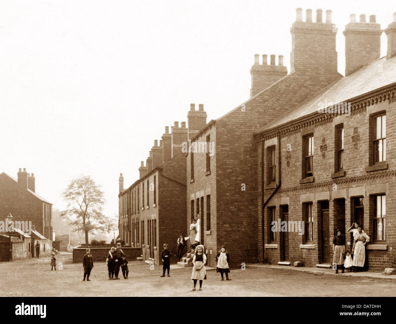 Bolton auf Dearne Mexborough Straße 1900 Stockfoto