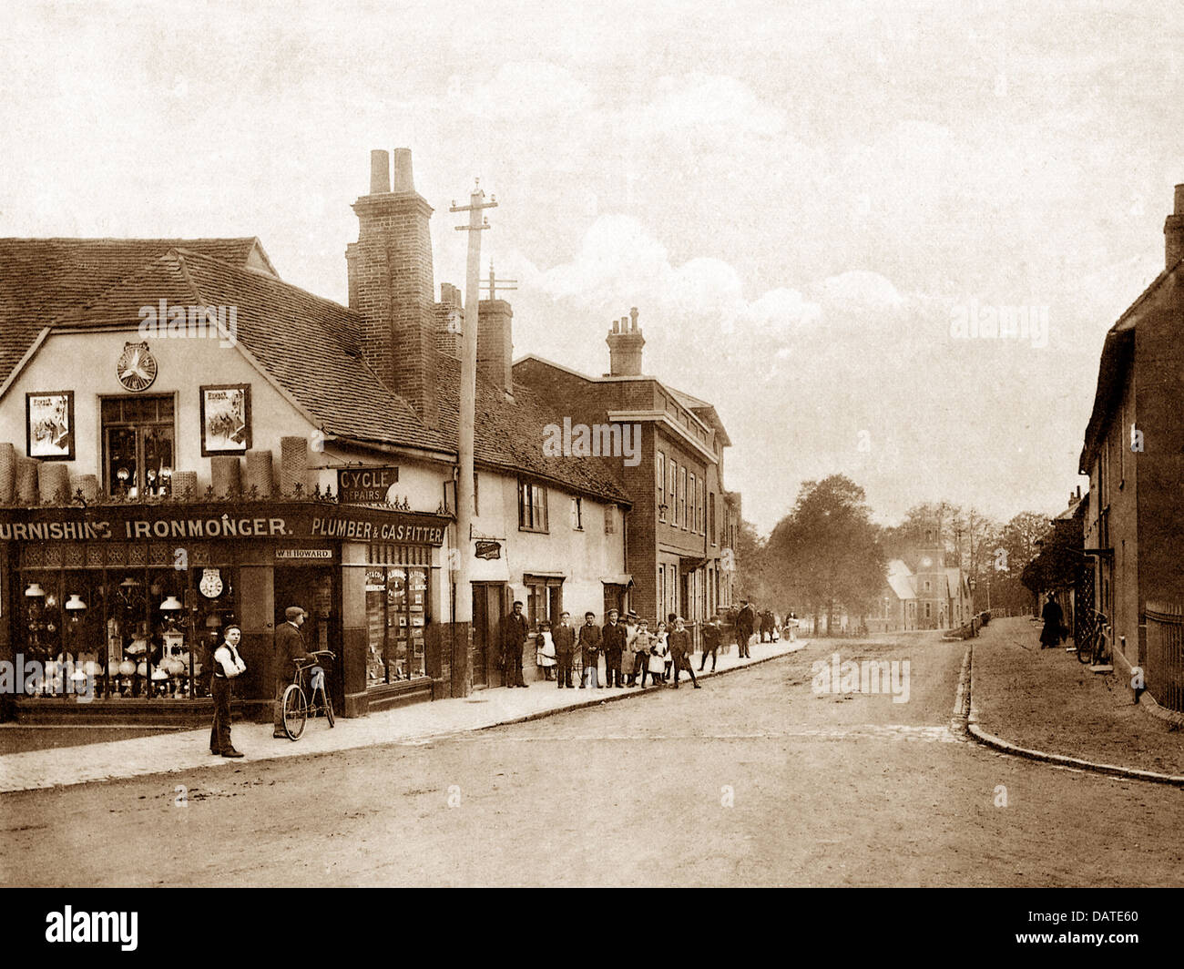 Wokingham Bahnhofstraße frühen 1900er Jahren Stockfoto