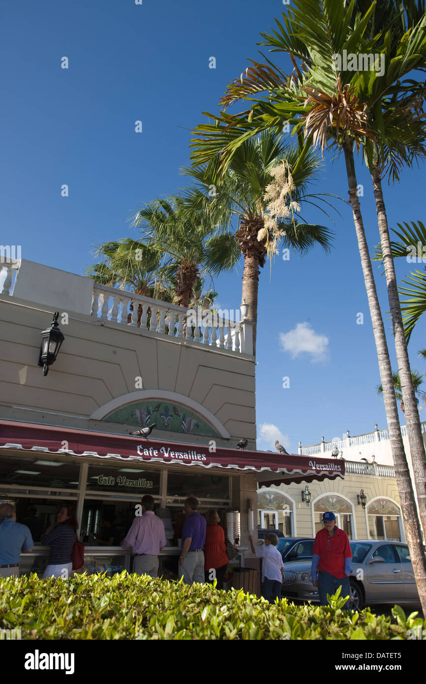 VERSAILLES LANDMARK RESTAURANT ACHTE STRAßE LITTLE HAVANNA MIAMI FLORIDA USA Stockfoto