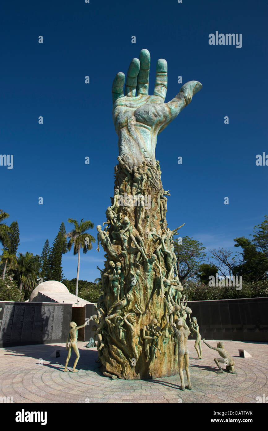 HOLOCAUST MEMORIAL SKULPTUR (© Kenneth Treister 1990) MIAMI BEACH, Florida USA Stockfoto