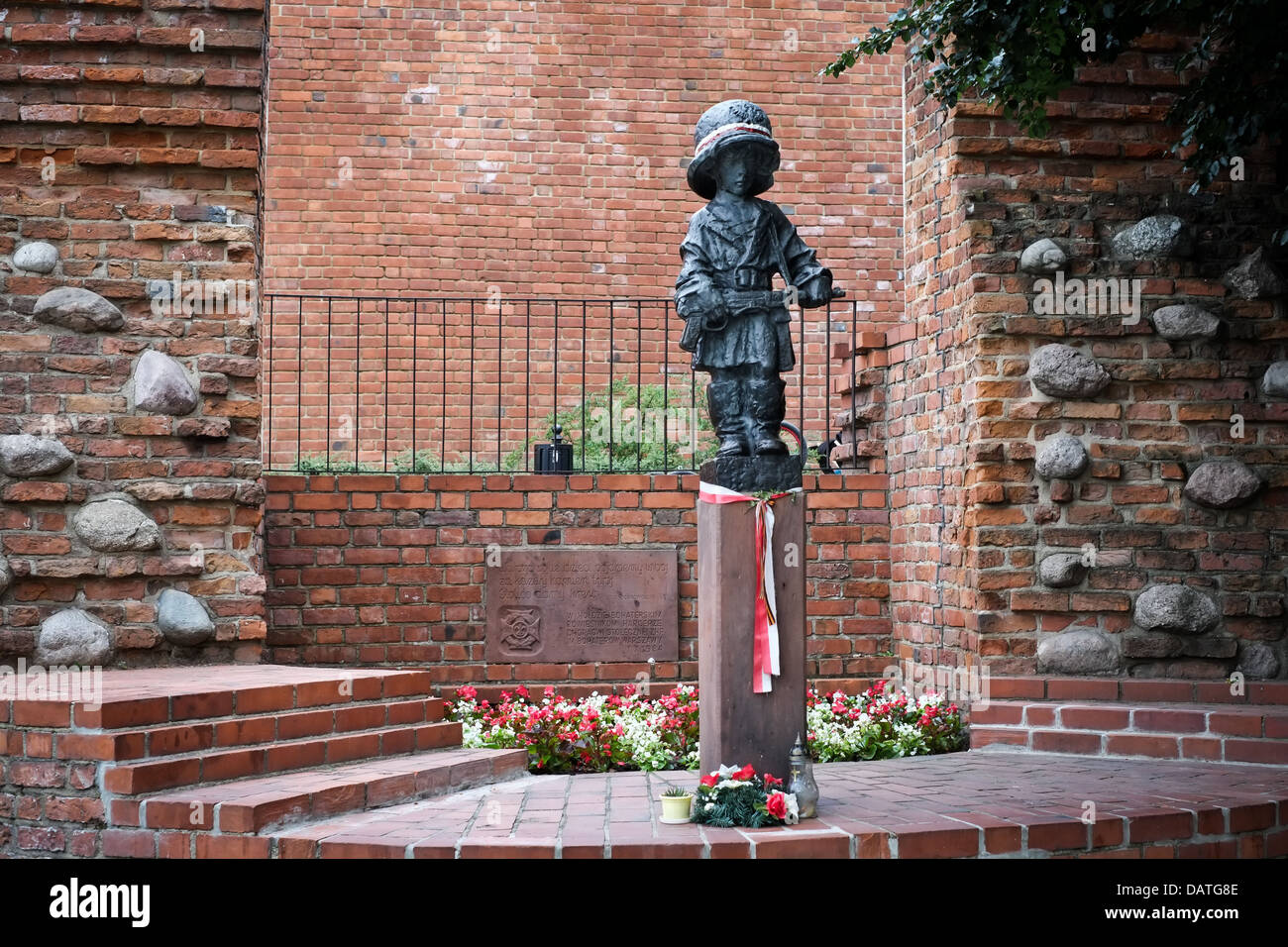 Kleinen Aufständischen-Denkmal in Warschau, Polen Stockfoto