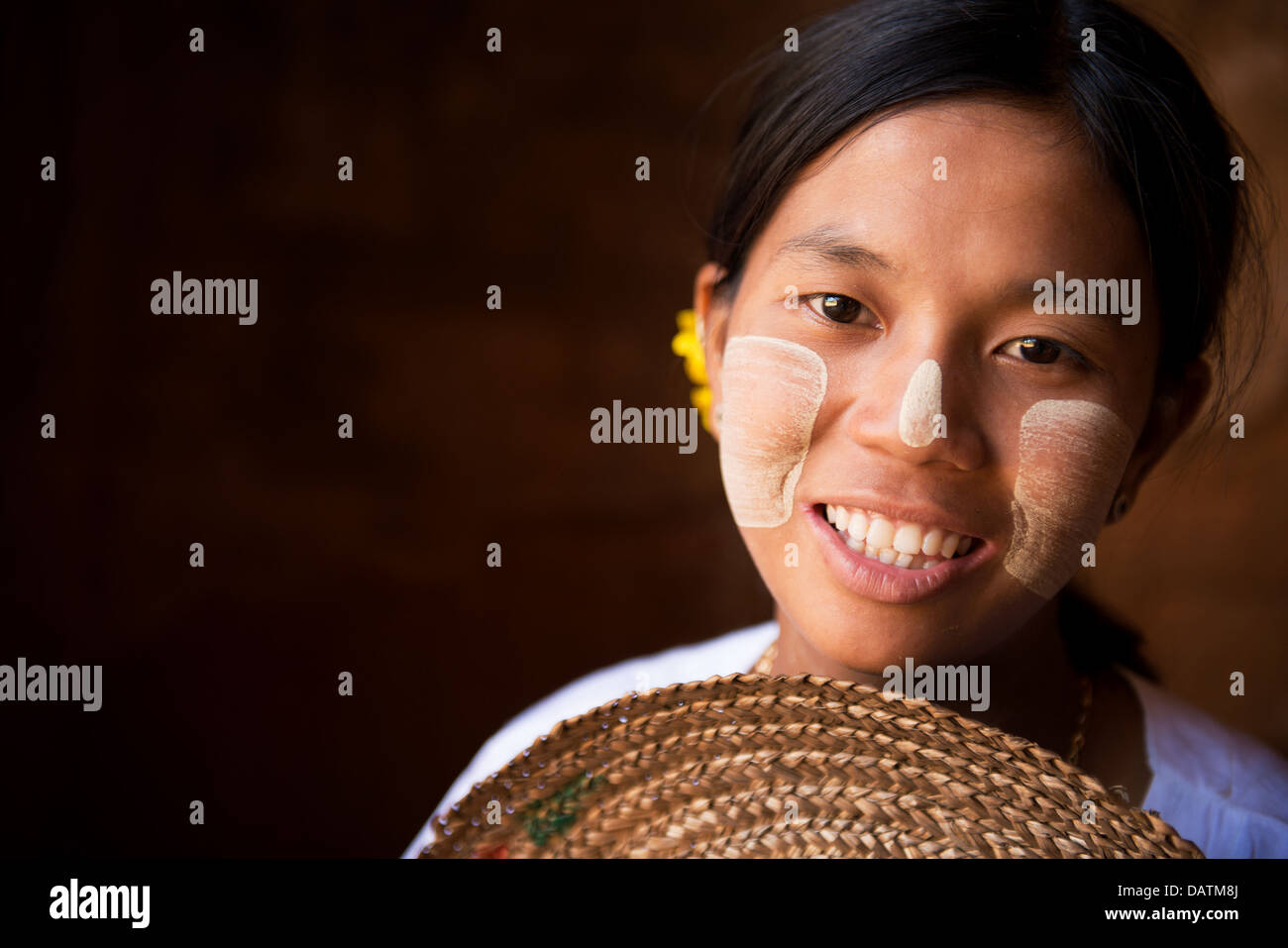 Hübsches Mädchen in Myanmar Stockfoto