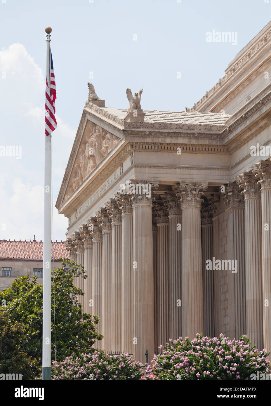 Das uns National Archives Gebäude - Washington, DC USA Stockfoto