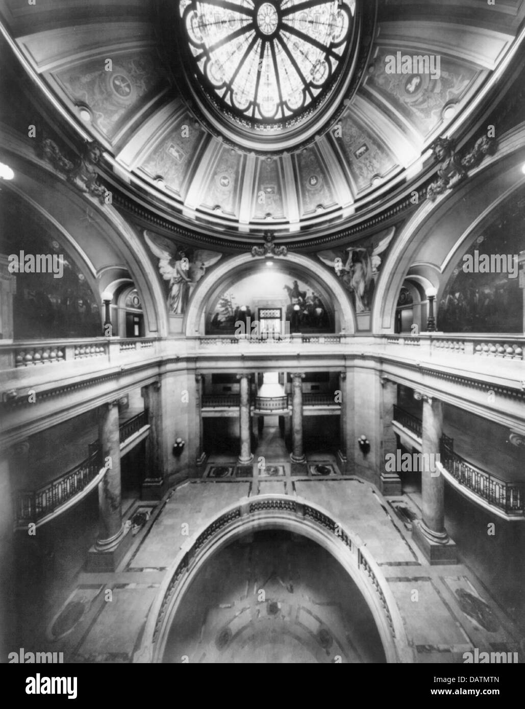 Hudson County Court House, Jersey City, NJ, interior Lobby Ebenen, ca. 1922 Stockfoto