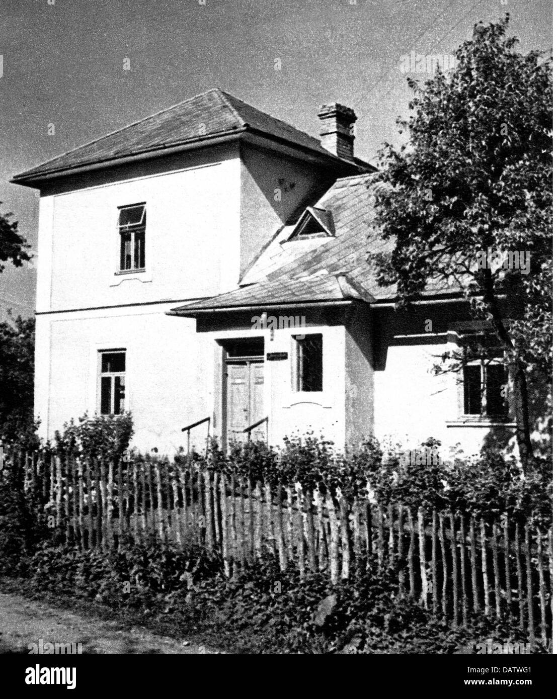 Janacek, Leos, 3.7.304 - 12.8.1928, tschechischer Komponist, sein Haus in Hukvaldy, Stockfoto