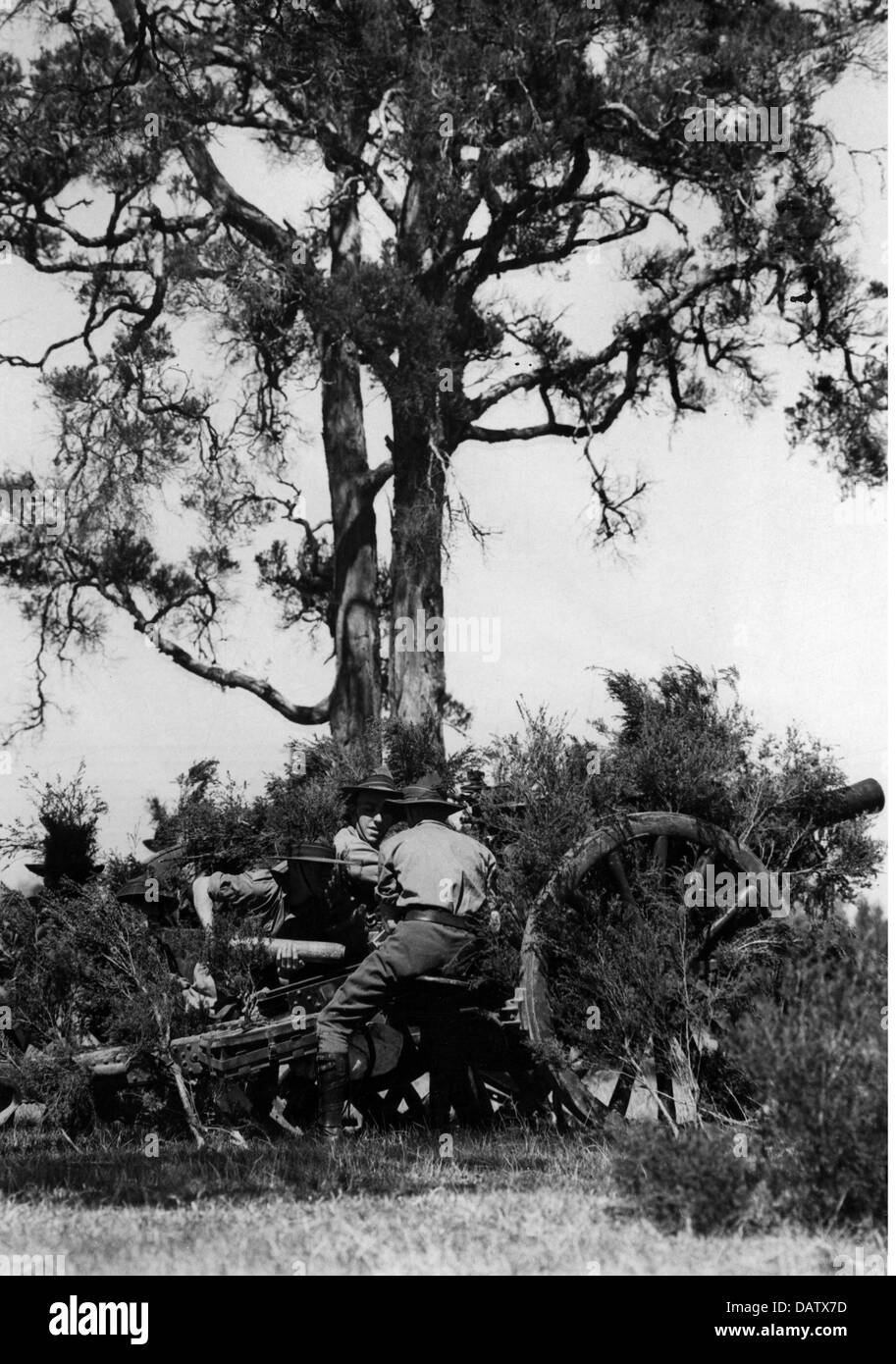 Militär, Australien, Artilleristen während ihrer Ausbildung, um 1940, zusätzliche-Rechte-Clearences-nicht vorhanden Stockfoto