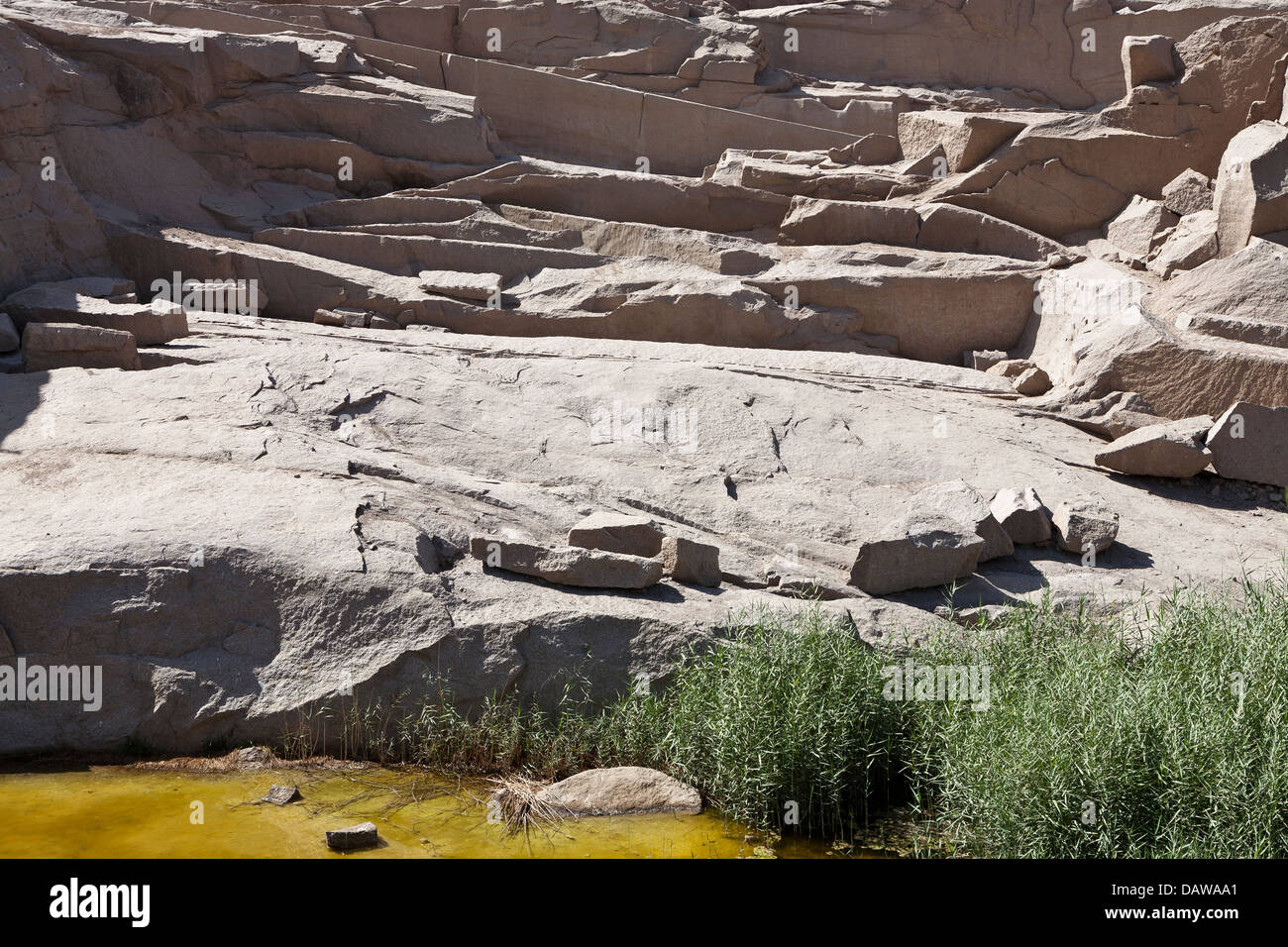 Der unvollendete Obelisk Open Air Museum, nördlichen Steinbrüche Assuan, Ägypten Stockfoto