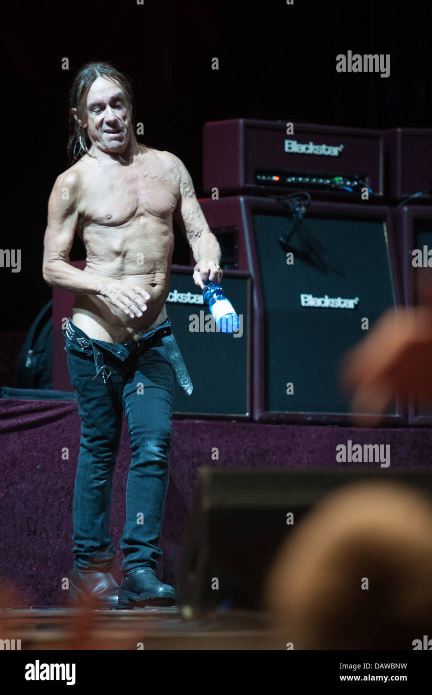 Iggy Pop & the Stooges in Capannelle Stadion, Rom, Italien. 07.04.2013 Stockfoto