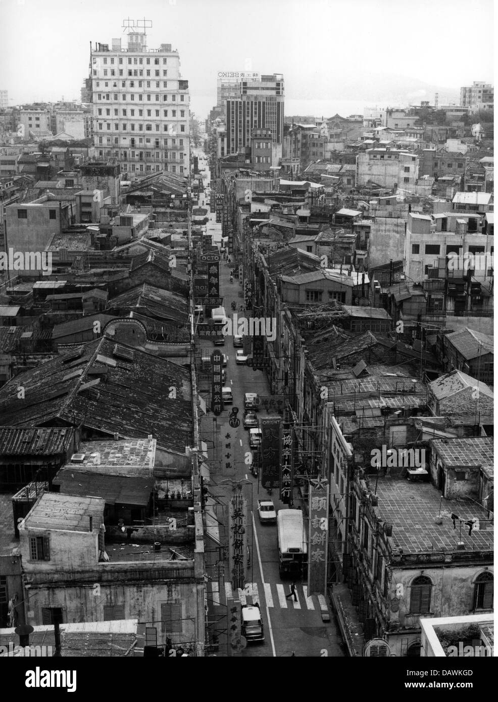 Geographie / Reisen, China, Macau, Stadtansichten / Stadtlandschaften, Blick vom Grand Hotel, 1972, Zusatzrechte-Clearences-nicht vorhanden Stockfoto
