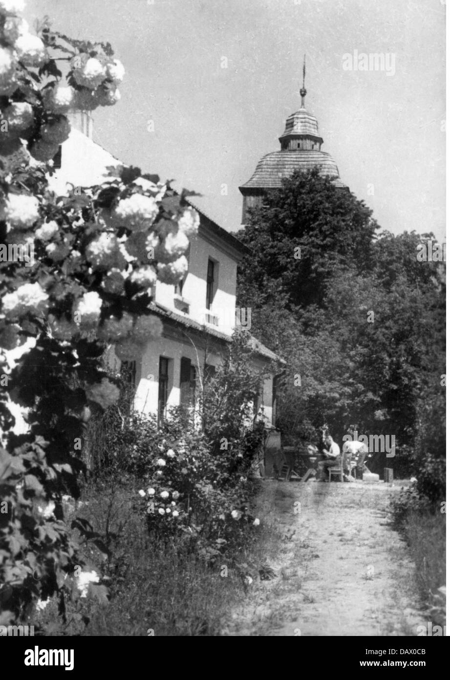 Ereignisse, 2. Weltkrieg, Wehrmacht, Soldaten der 19. Panzerdivision in Eckersberg in Ostpreußen (heute Okartowo in Polen), kurz vor der Operation 'Barbarossa', Deutsche Invasion der Sowjetunion, Juni 1941, Zusatzrechte-Clearences-nicht verfügbar Stockfoto