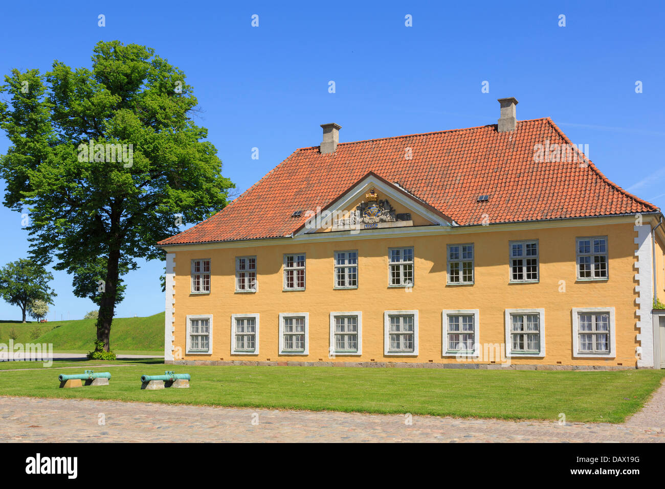 18. Jahrhundert Commander's Haus 1725 in Kastellet oder befestigte Frederikshavn Zitadelle Kopenhagen, Seeland, Dänemark Stockfoto