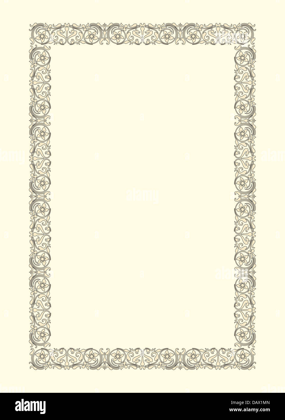 Vintage Bilderrahmen ornamentalen im französischen Stil des 17. Jahrhunderts Stockfoto