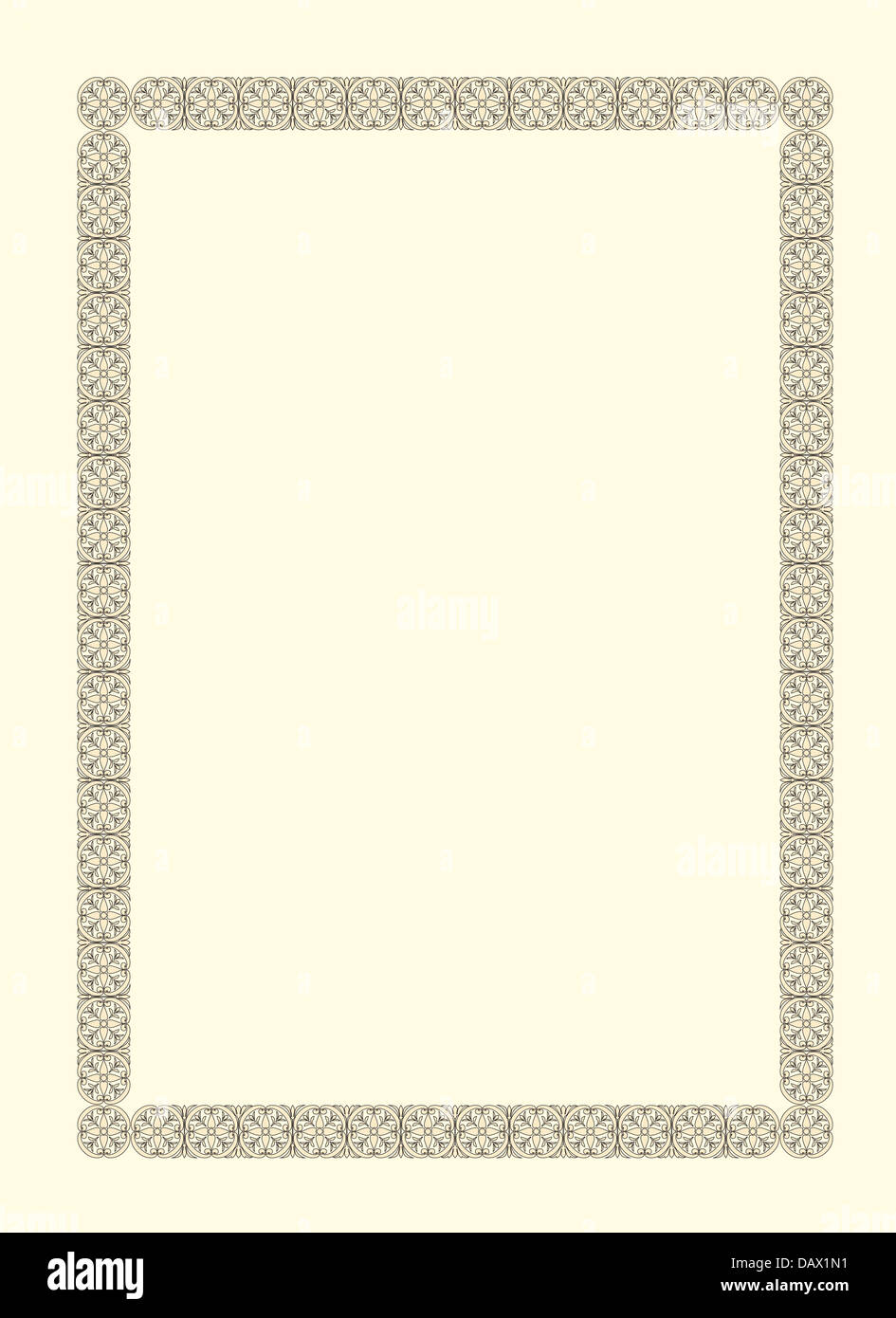 Vintage Bilderrahmen ornamentalen im französischen Stil des 17. Jahrhunderts Stockfoto