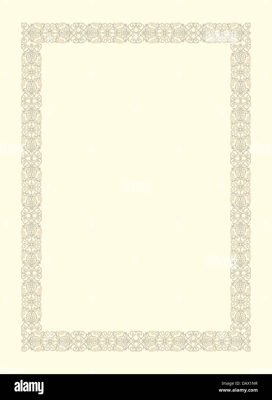 Vintage Bilderrahmen ornamentalen im französischen Stil des 17. Jahrhunderts Stockfoto