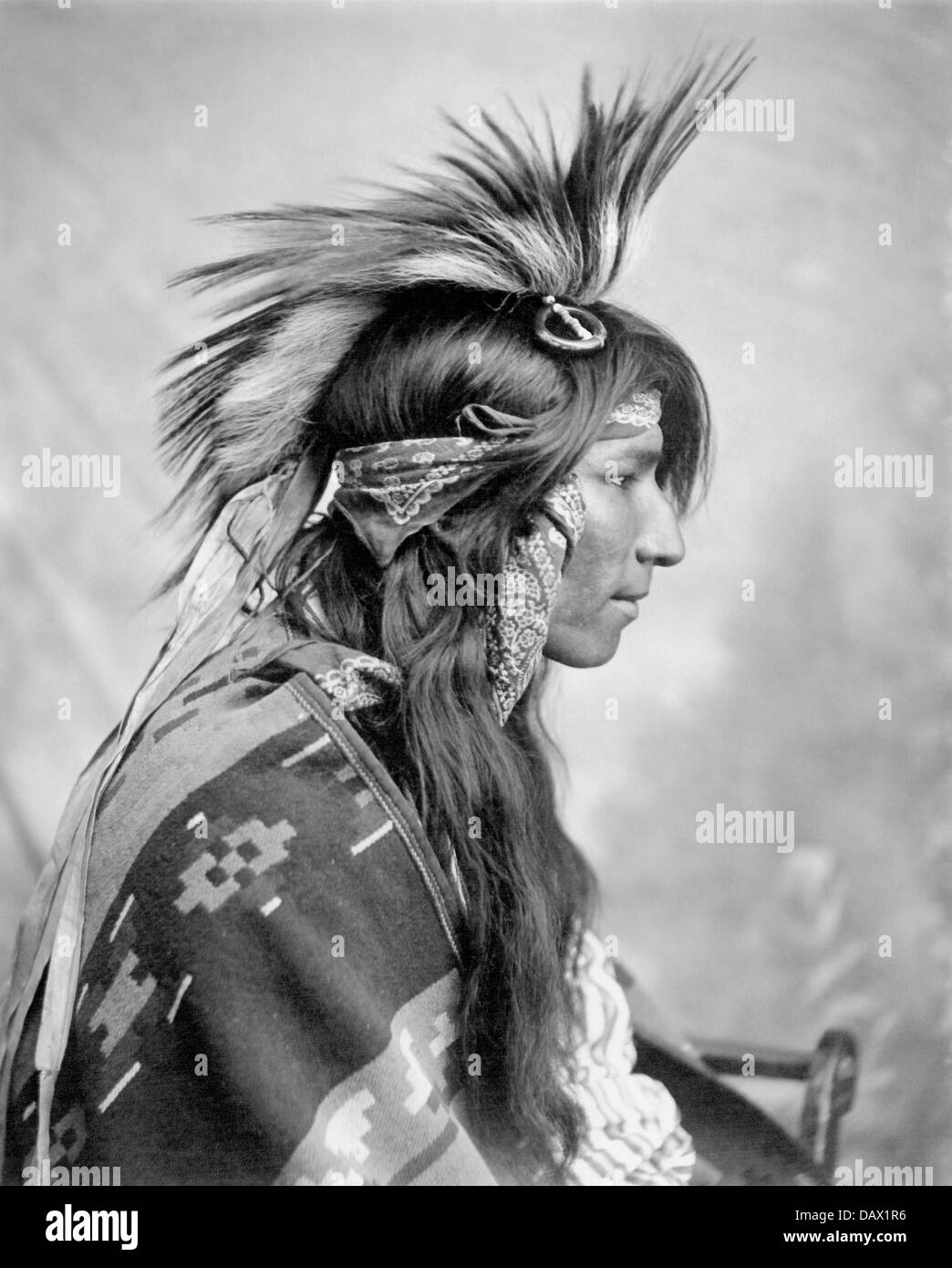 CREE INDIAN fotografiert von George Fleming im Jahr 1903 Stockfoto