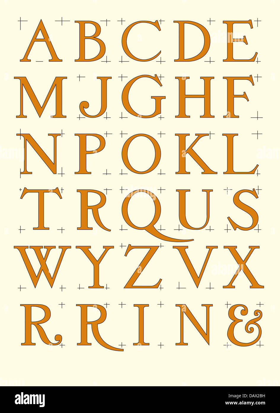 Alphabet Romain alphabet-romain