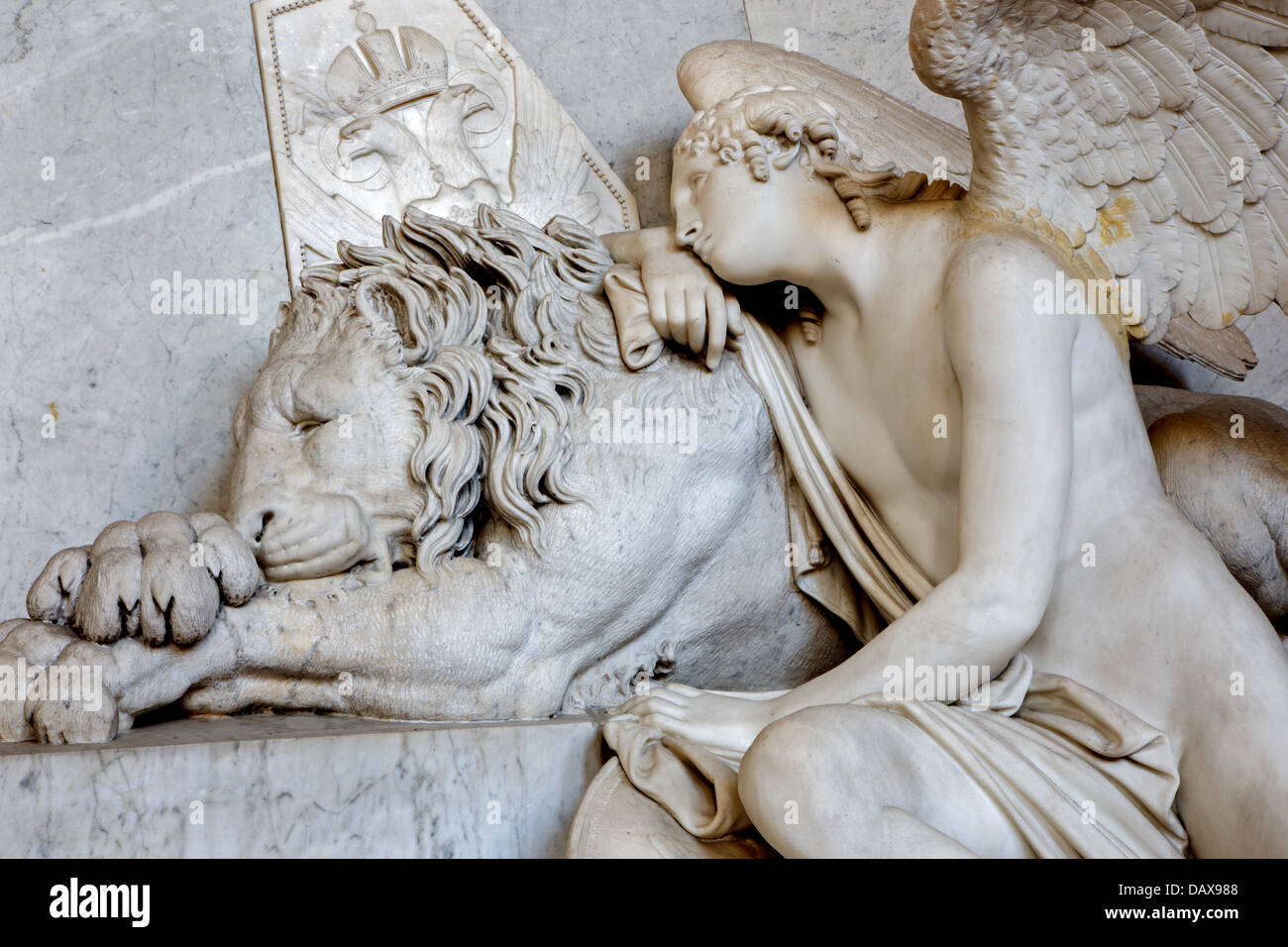 Wien - Juli 3: Detail des Grabes von Marie Christine Tochter von Maria Theresia Stockfoto