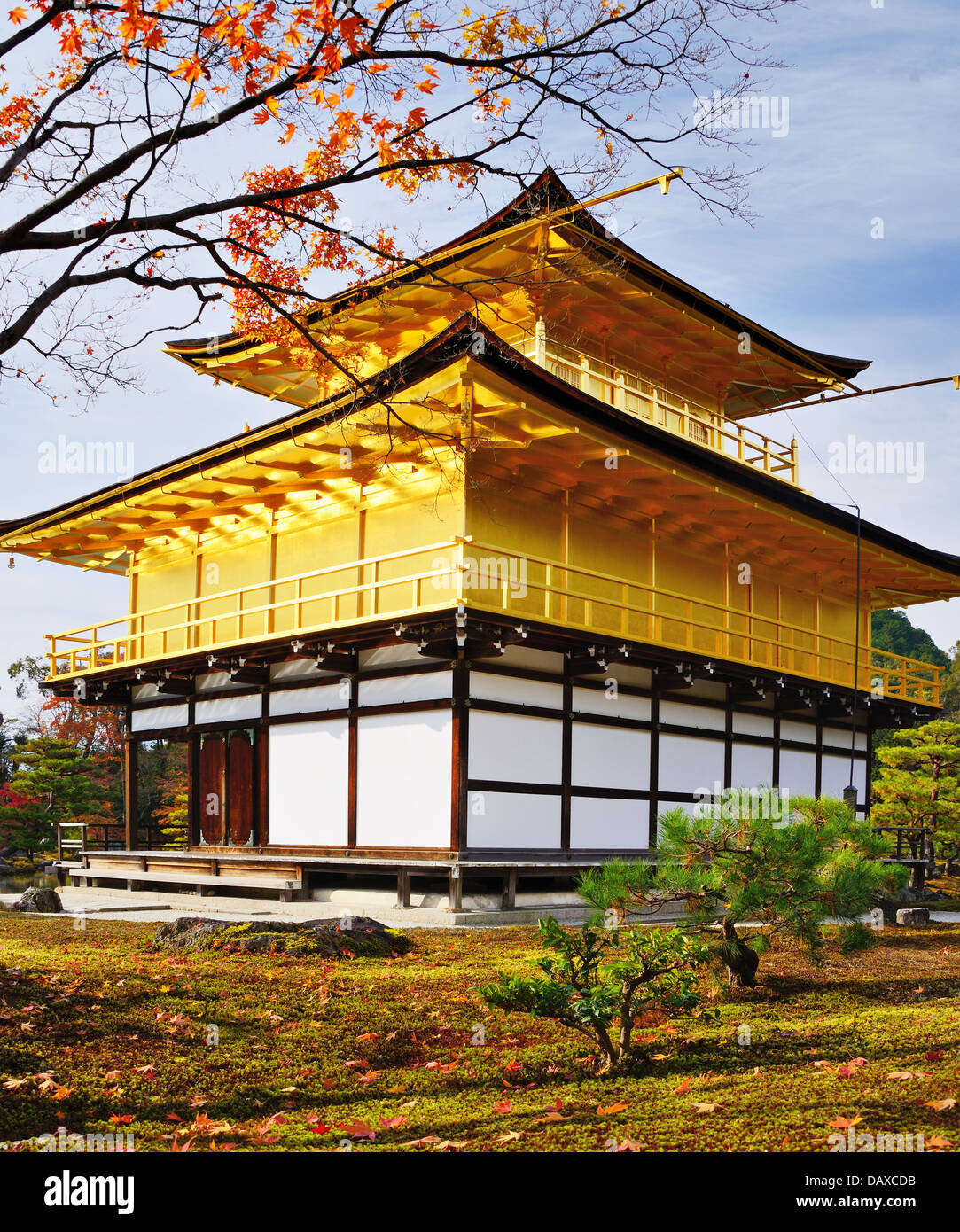 Tempel des goldenen Pavillons auf Kyoto, Japan. Stockfoto