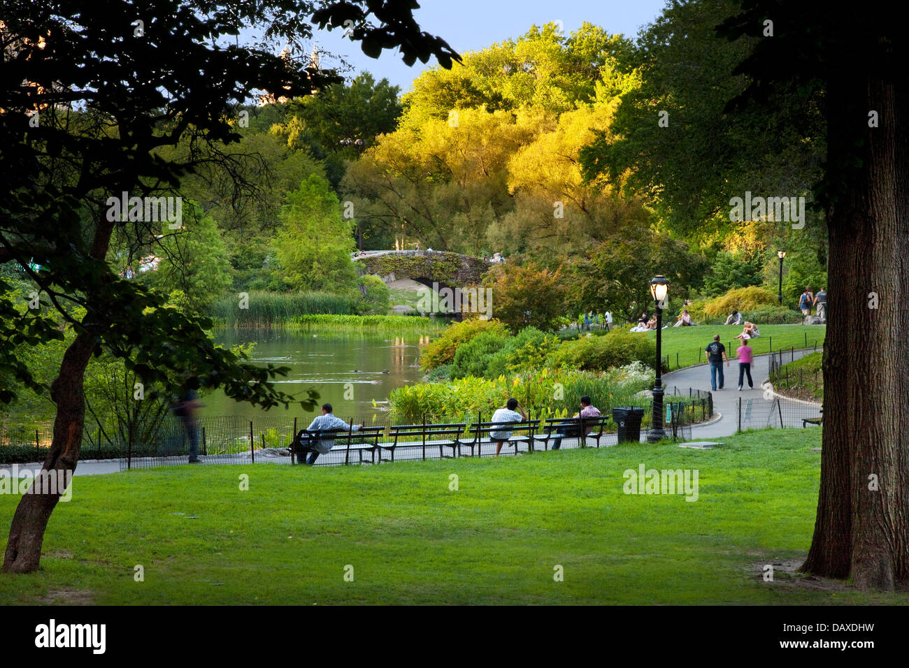 Ein Spaziergang im Central Park in Manhattan New York City, USA Sommer Stockfoto