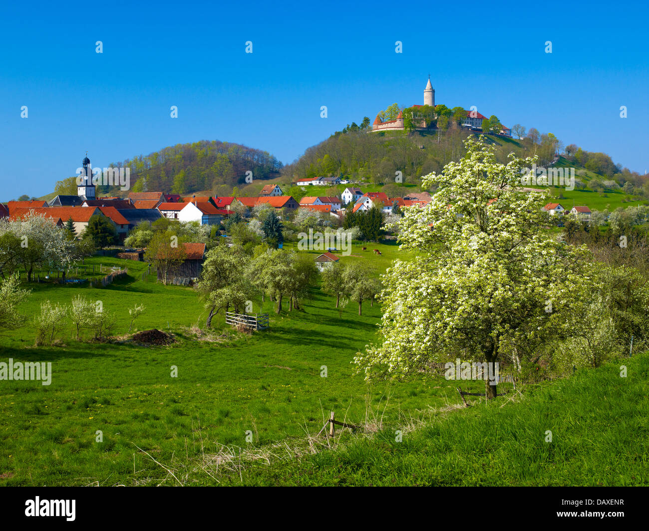 Seitenroda Leuchtenburg, Saale-Holzland-Kreis, Thüringen, Deutschland Stockfoto