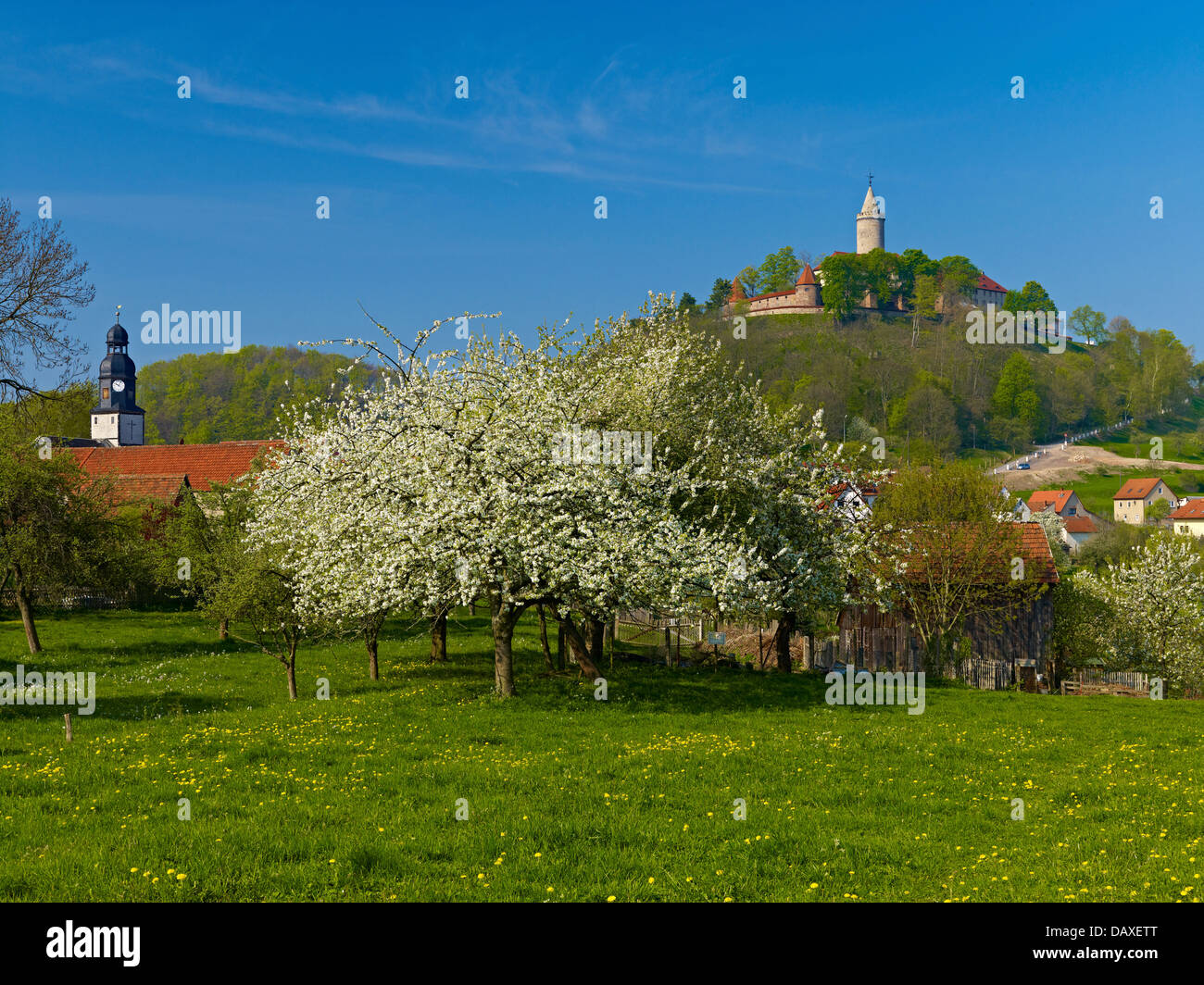 Seitenroda Leuchtenburg, Saale-Holzland-Kreis, Thüringen, Deutschland Stockfoto