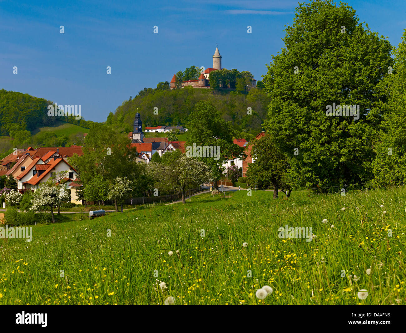 Seitenroda Leuchtenburg, Saale-Holzland-Kreis, Thüringen, Deutschland Stockfoto