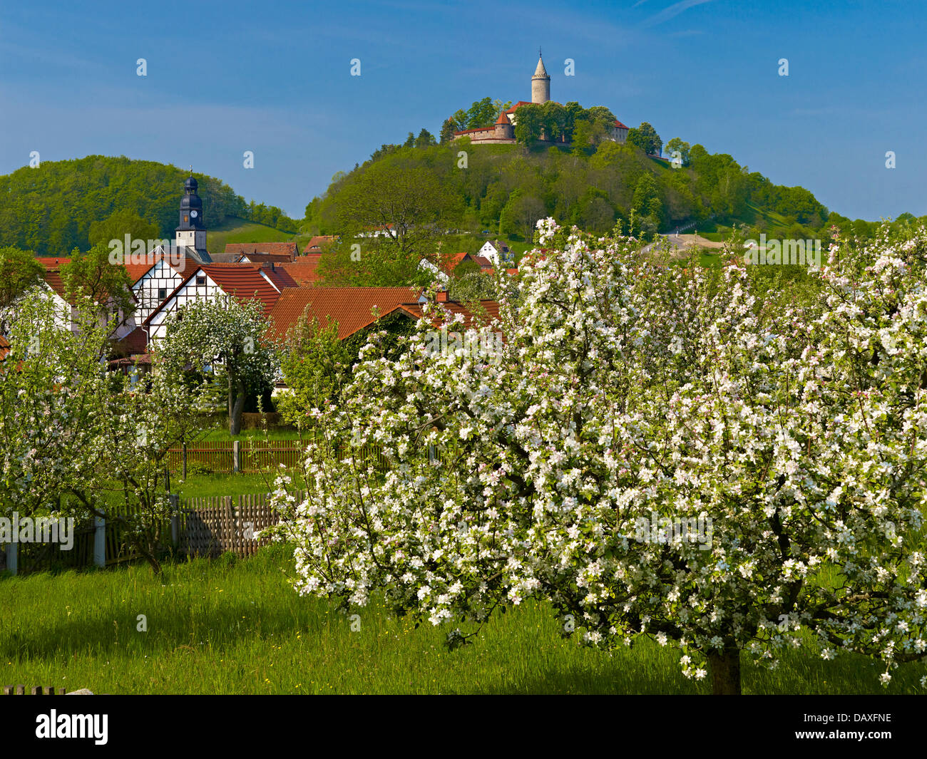 Seitenroda Leuchtenburg, Saale-Holzland-Kreis, Thüringen, Deutschland Stockfoto