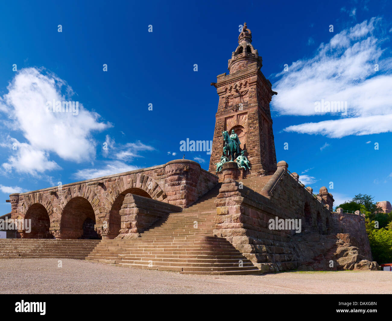 Kyffhäuser-Denkmal in der Nähe von Bad Frankenhausen, Thüringen, Deutschland Stockfoto