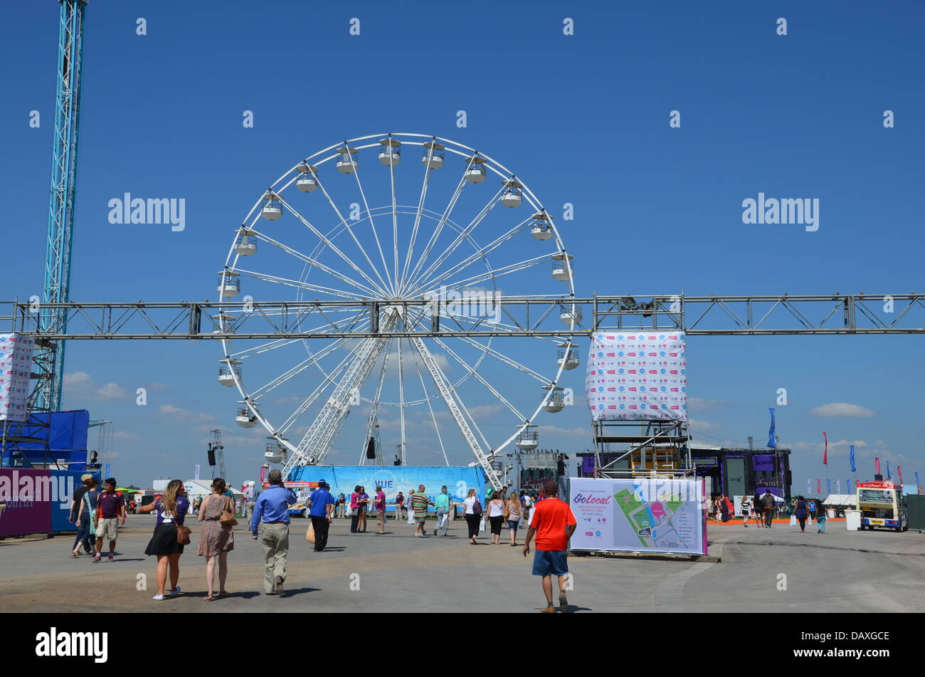 London, UK. 19. Juli 2013. Tausenden besucht das Team London anwesend - Go Local im Queen Elizabeth Olympic Park. Bildnachweis: Siehe Li/Alamy Live News Stockfoto