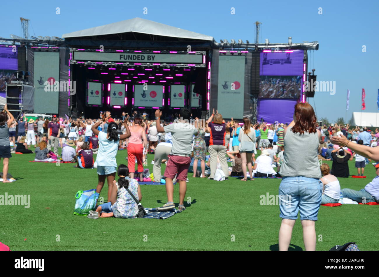 London, UK. 19. Juli 2013. Tausenden besucht das Team London anwesend - Go Local im Queen Elizabeth Olympic Park. Bildnachweis: Siehe Li/Alamy Live News Stockfoto