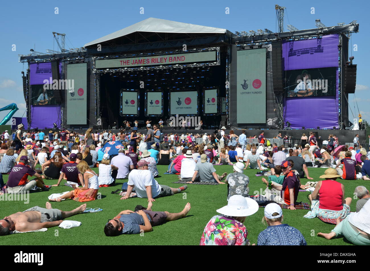 London, UK. 19. Juli 2013. Tausenden besucht das Team London anwesend - Go Local im Queen Elizabeth Olympic Park. Bildnachweis: Siehe Li/Alamy Live News Stockfoto